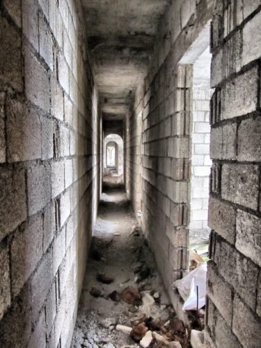 CINDERBLOCK HALLWAY